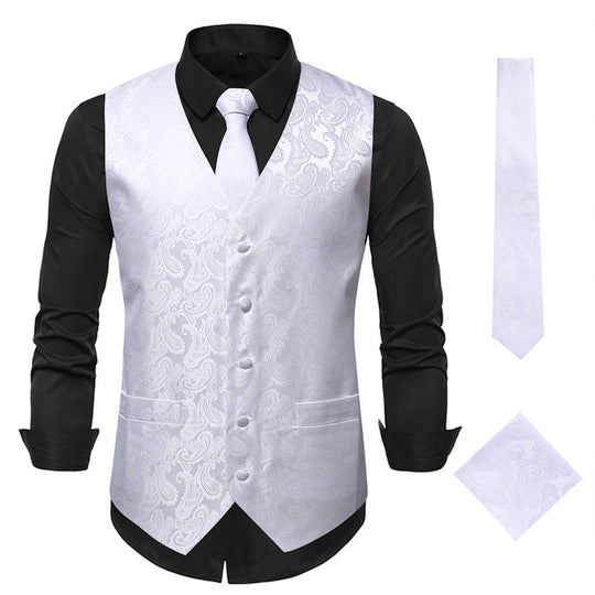 Elegante Herrenweste mit Paisleymuster Heidi-Mode