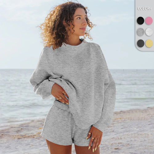 Damen Oversize-Sweatshirt mit Raglanärmeln Heidi-Mode