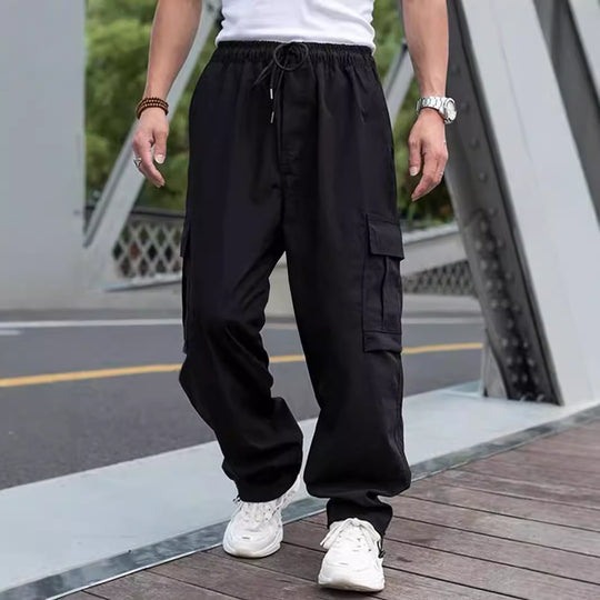 Herren Cargo-Hose mit vielen funktionalen Taschen und lockerer Passform Heidi-Mode