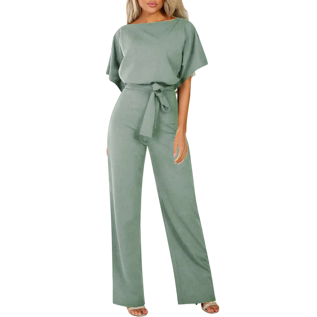Damen elegantes Set bestehend aus fließender Bluse und weit geschnittenen Hosen Heidi-Mode