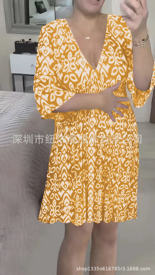 Heidi-Mode | Locker Hoch-Elastisches Strandkleid