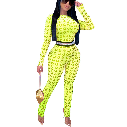 Damen Sportlicher Jumpsuit mit einzigartigem Muster und figurbetonter Passform Heidi-Mode