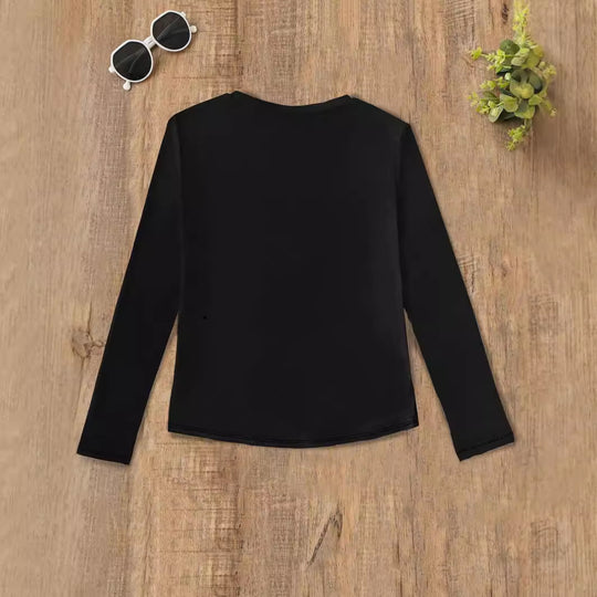 Damen Lässiges Langarmshirt mit elegantem Schnitt und komfortablem Stoff Heidi-Mode