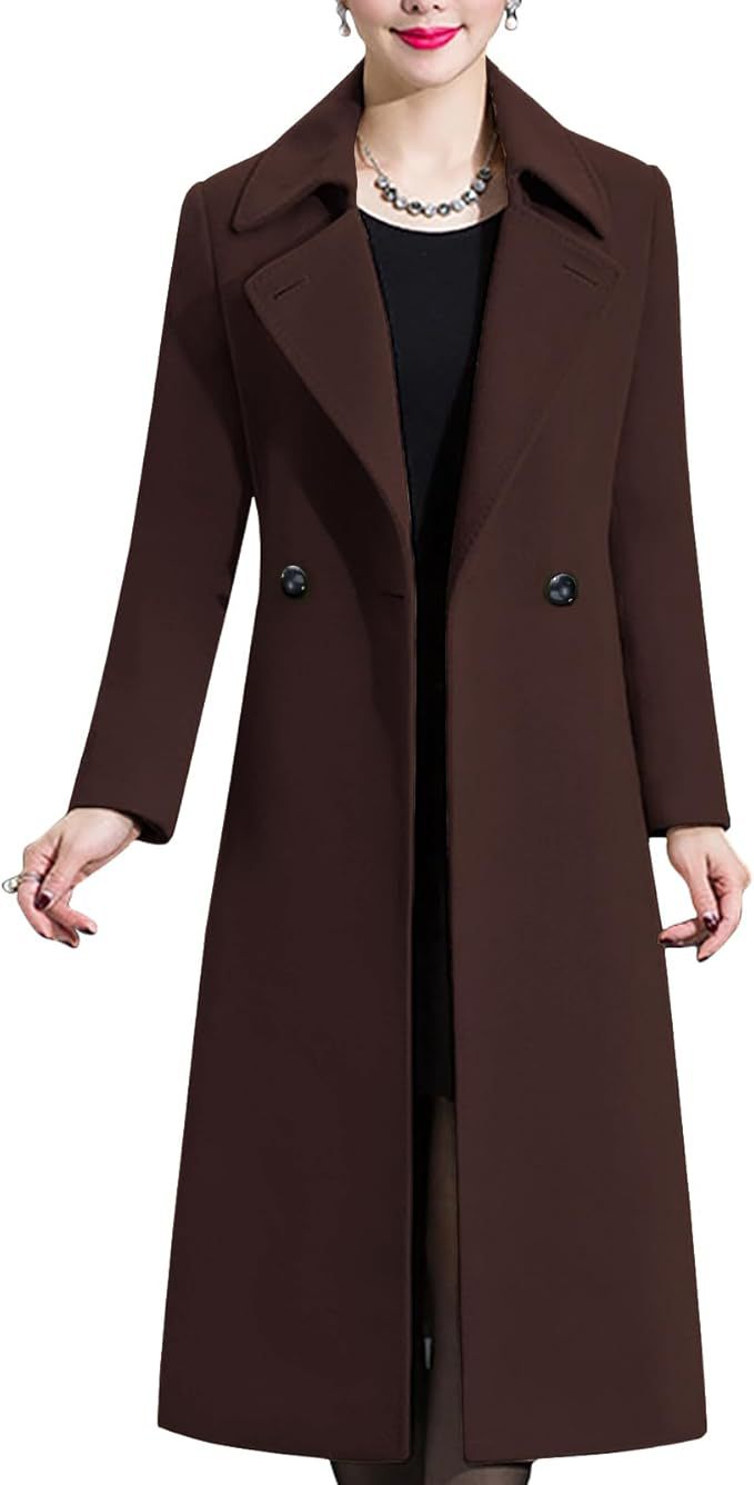 Damen Eleganter langer Mantel Heidi-Mode