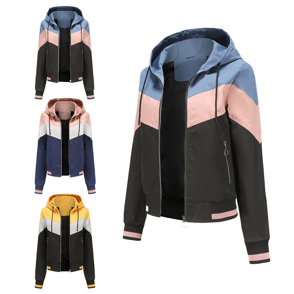 Damen sportliche Windbreaker-Jacke mit praktischen Reißverschlusstaschen Heidi-Mode