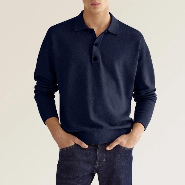 Herren Poloshirt aus weichem Material mit Knopfleiste Heidi-Mode