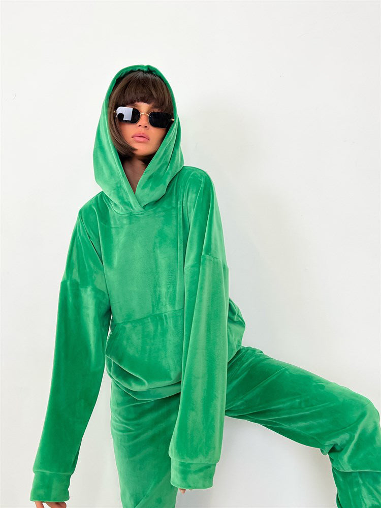 Damen Kuscheliges Hoodie und Jogginghose Set Heidi-Mode