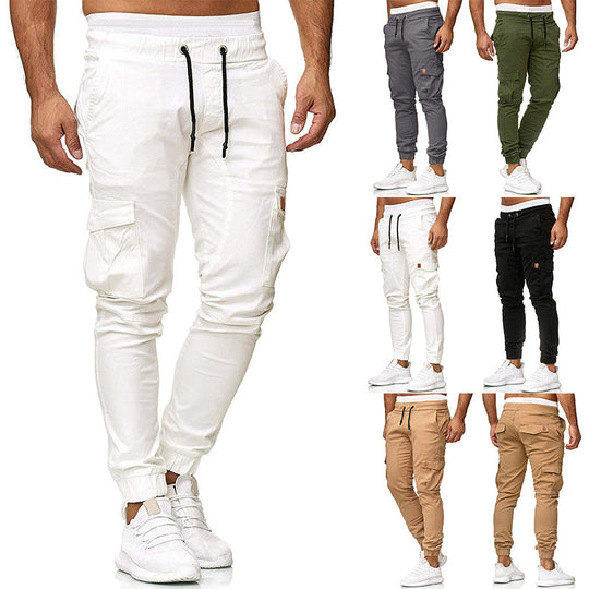 Herren Cargo-Jogginghose mit elastischem Bund und praktischen Taschen Heidi-Mode