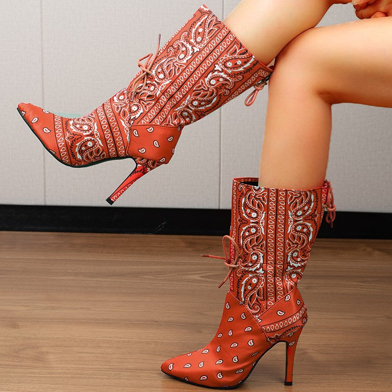 Damen High Heels Stiefel Heidi-Mode
