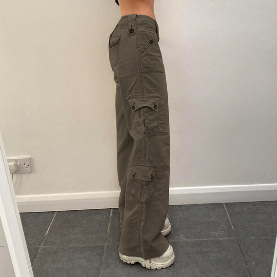 Damen Cargo-Hose mit praktischen Seitentaschen und lässigem Schnitt Heidi-Mode