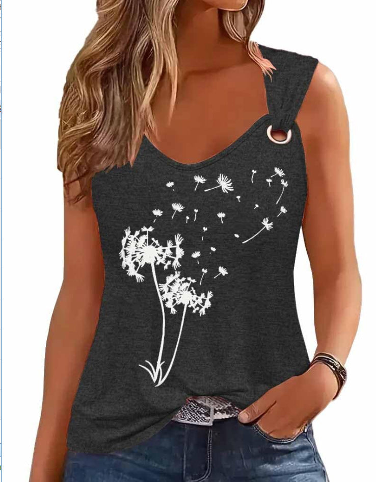Damen Tanktop mit einzigartigem Grafikdruck und lässigem Schnitt Heidi-Mode
