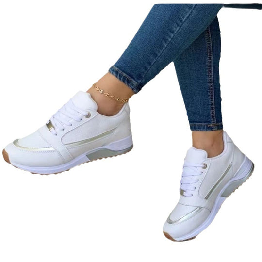 Damen Sportliche Sneakers mit atmungsaktivem Obermaterial und dämpfender Sohle Heidi-Mode