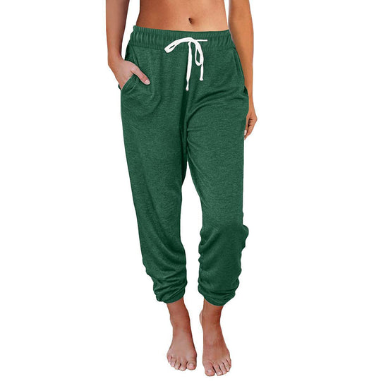 Damen bequeme Sweatpants mit Kordelzug und praktischen Taschen Heidi-Mode
