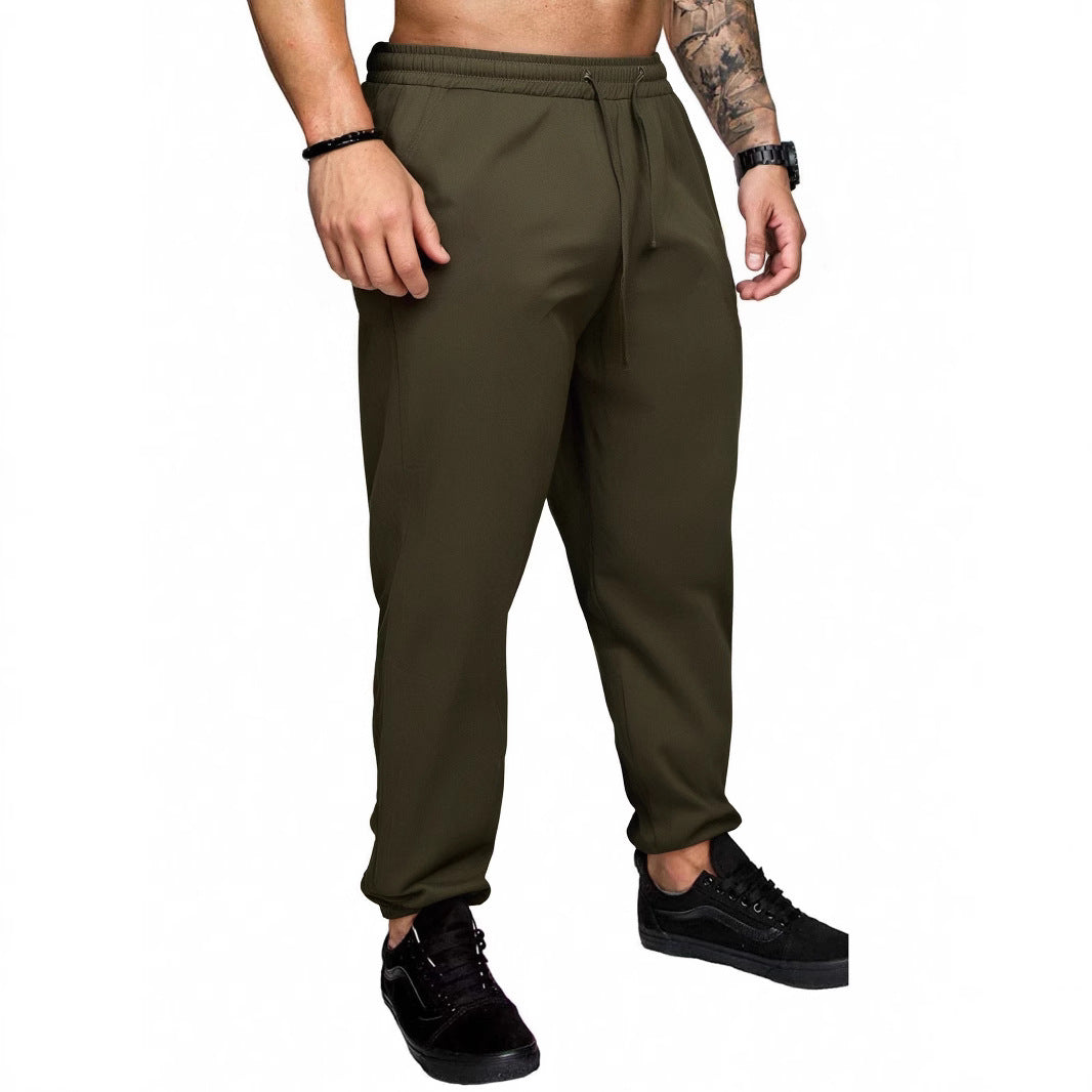 Herren Sportliche Jogginghose mit elastischem Bund und seitlichen Taschen Heidi-Mode