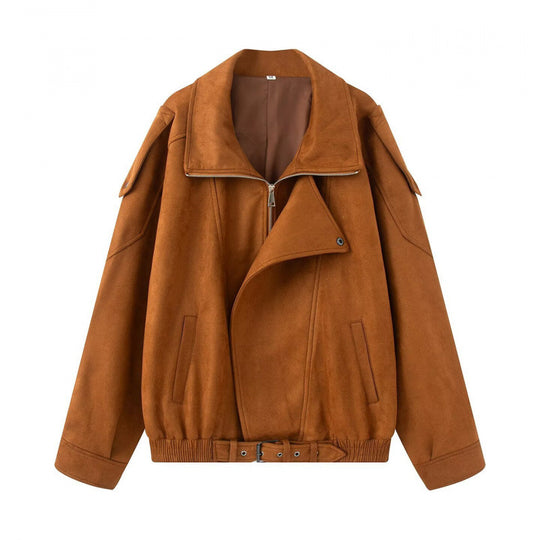 Damen lässige Oversize-Jacke aus hochwertigem Material Heidi-Mode
