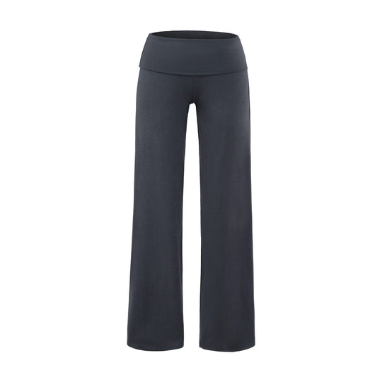 Damen weite Yoga-Hose mit hohem Bund und atmungsaktivem Stoff Heidi-Mode