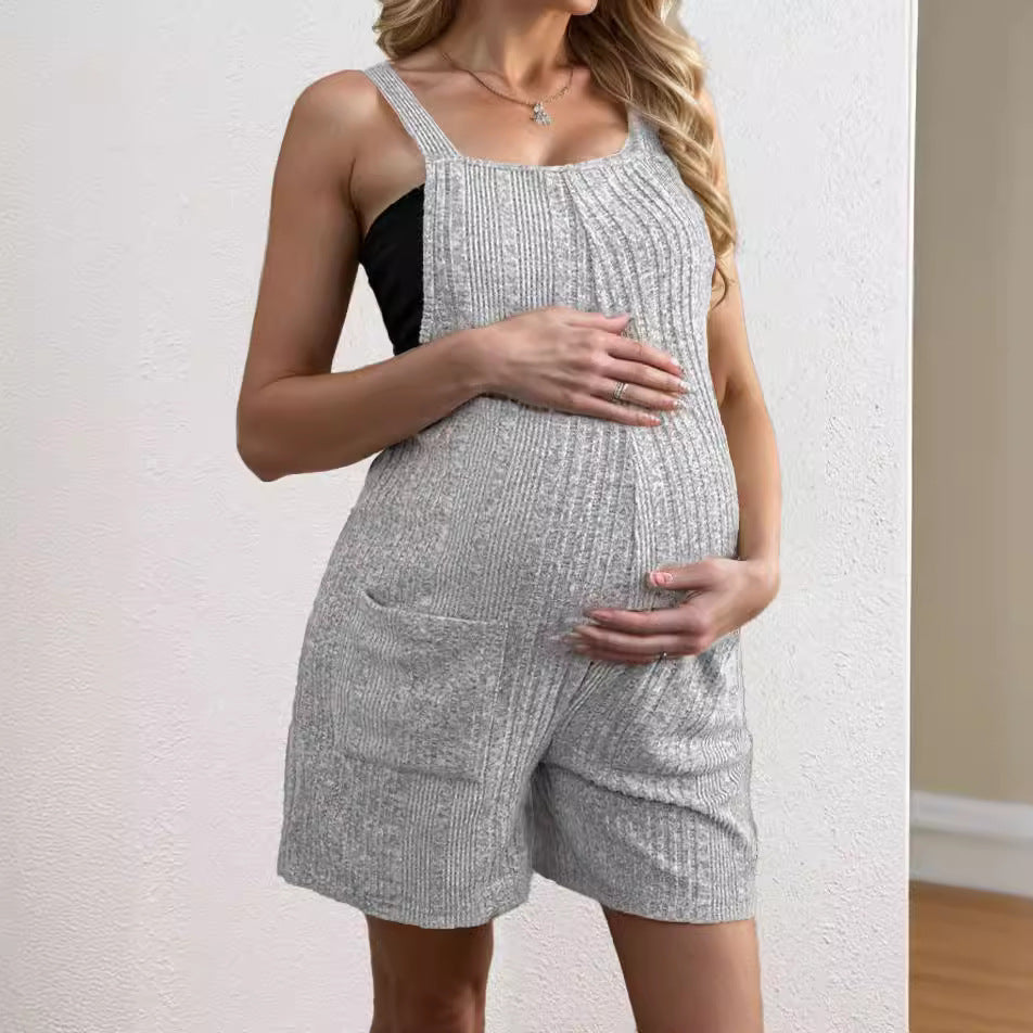 Damen lässiger Träger-Jumpsuit mit praktischem Taschendesign Heidi-Mode
