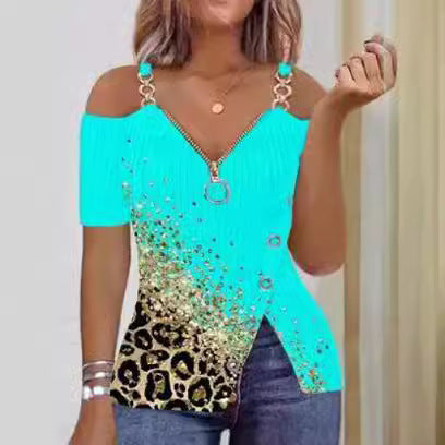 Damen Trendiges Oberteil mit schulterfreier Silhouette und dekorativen Akzenten Heidi-Mode