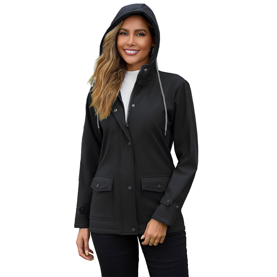 Damen Kapuzenjacke mit weichem Fleece-Futter Heidi-Mode
