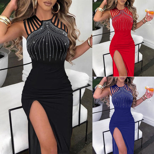 Damen Elegantes Abendkleid mit Strassdetails Heidi-Mode