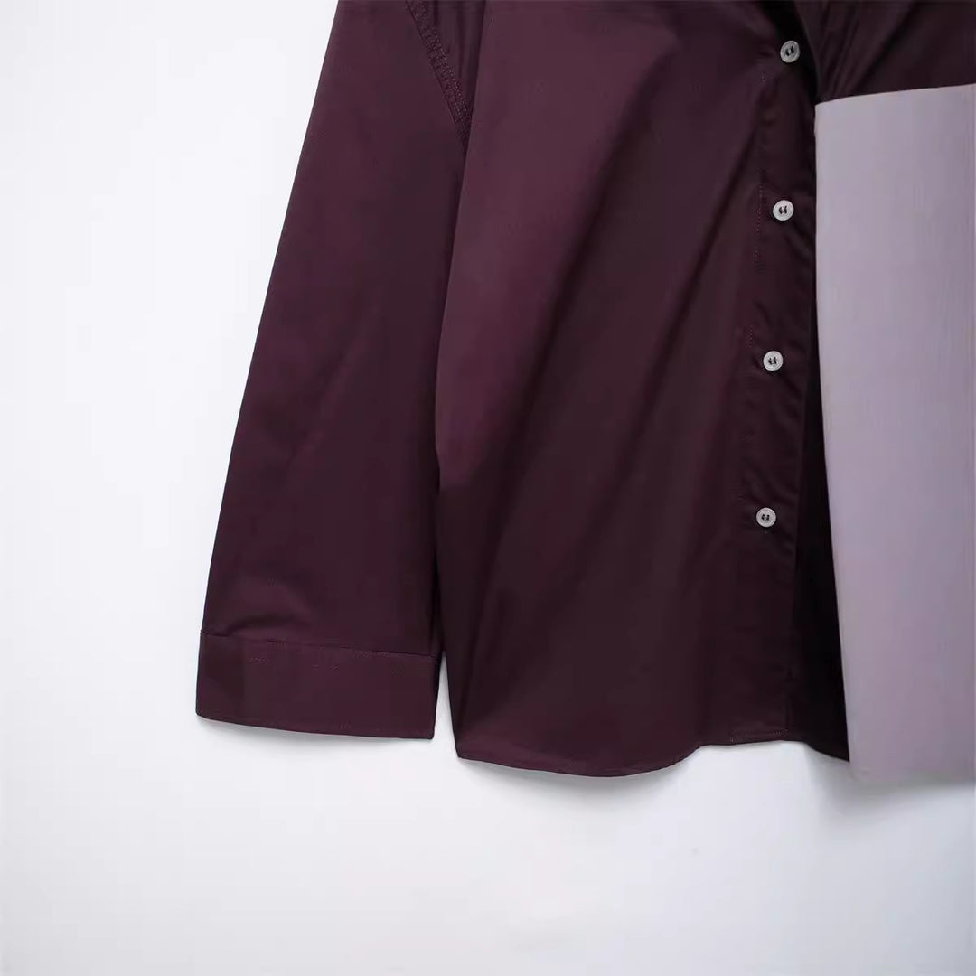 Damen vielseitige Bluse mit lässigem Schnitt und besonderem Falten-Design Heidi-Mode