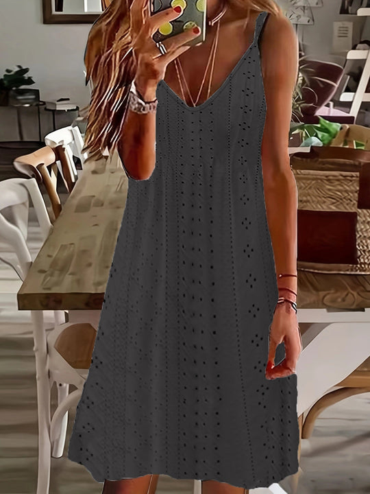 Heidi-Mode | Sommeroberteile für Frauen aus Einfarbigem, Durchbrochenem Jacquard mit Trägern