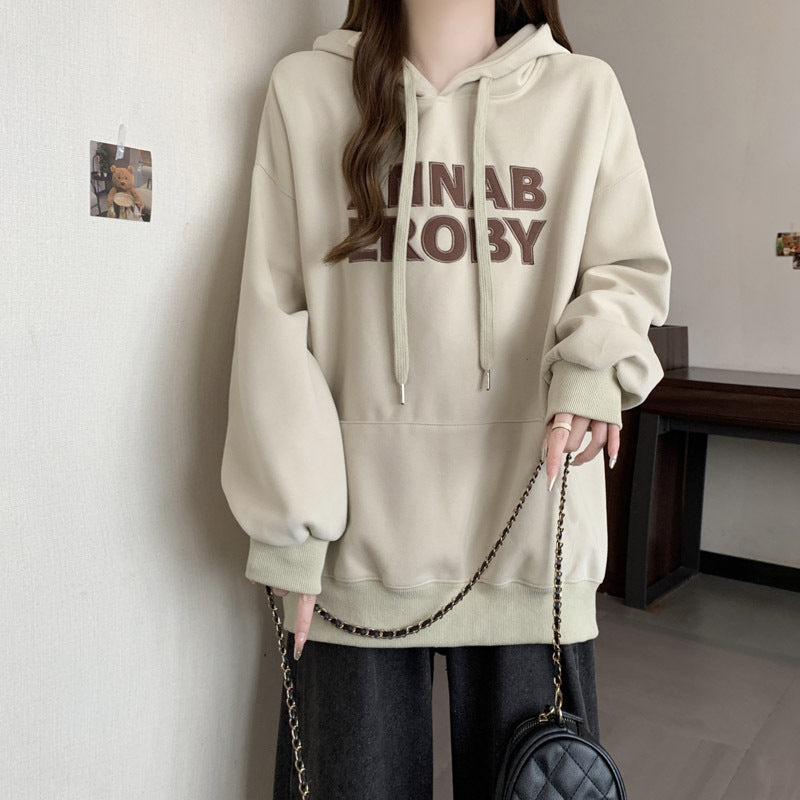 Damen Casual Grafik Hoodie mit einzigartigem Schriftzug Heidi-Mode