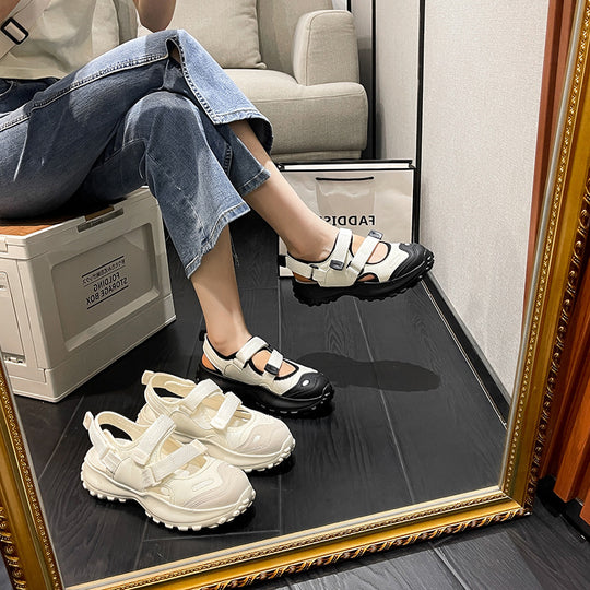 Damen Outdoor Sandalen mit verstellbaren Riemen und rutschfester Sohle Heidi-Mode