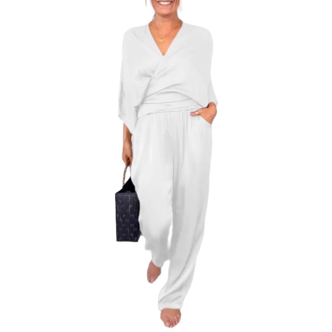 Damen elegantes und bequemes Jumpsuit Set Heidi-Mode