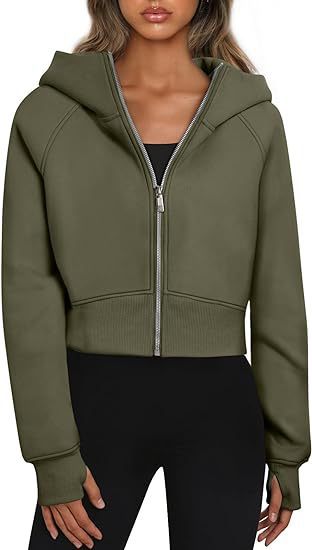 Damen cropped Kapuzenjacke Heidi-Mode