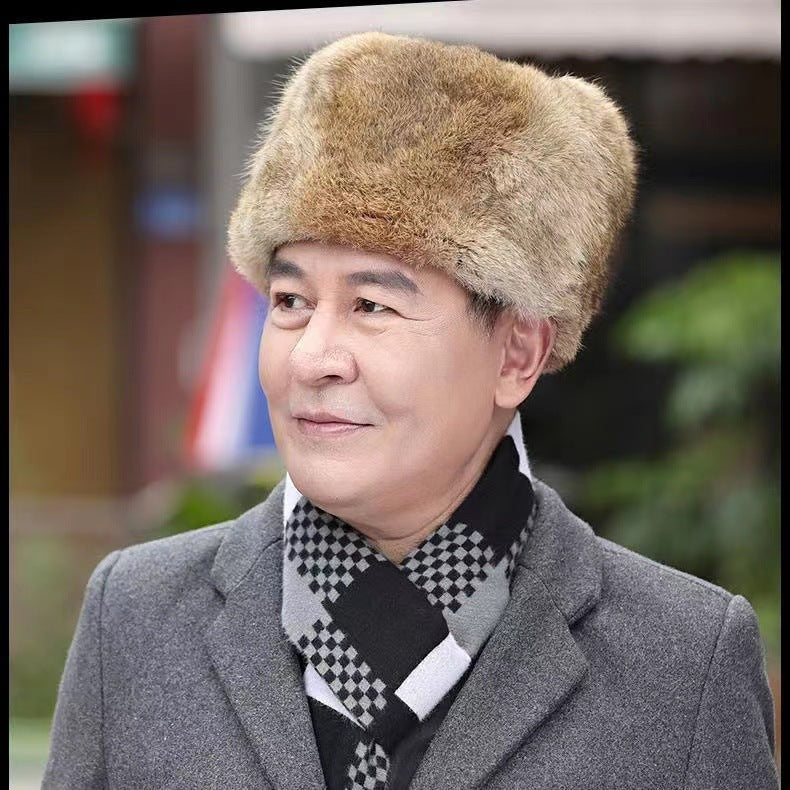 Herren Fellmütze mit Ohrenschutz Heidi-Mode