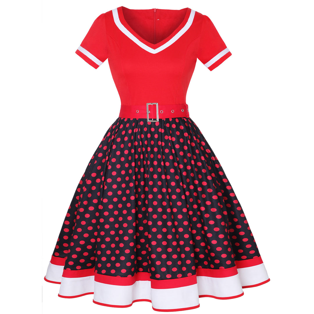 Heidi Mode | Vintage Hepburn Polka Dot Kleid