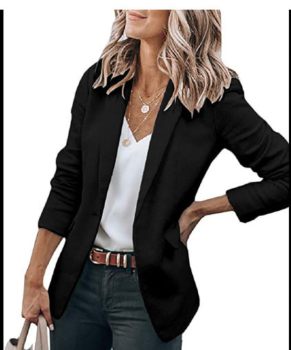 Damen komfortable Blazerjacke mit strukturiertem Design und eleganten Akzenten Heidi-Mode