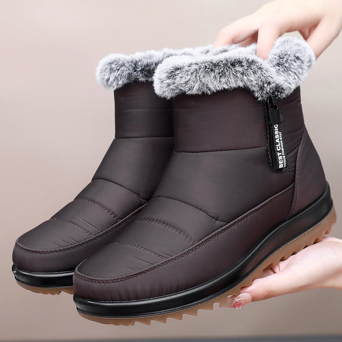 Heidi-Mode | Damen Winter Wasserdichte Warme Baumwollstiefel