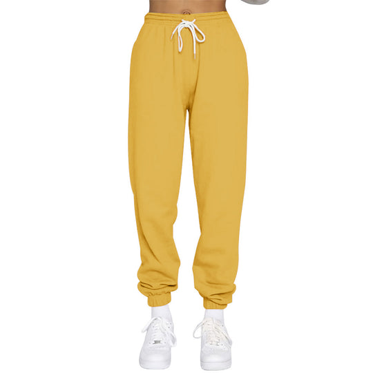 Damen Komfortable Jogginghose mit verstellbarem Bund und elastischen Bündchen Heidi-Mode