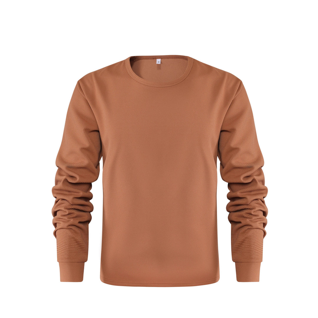 Herren Langarmshirt aus strukturiertem Material Heidi-Mode