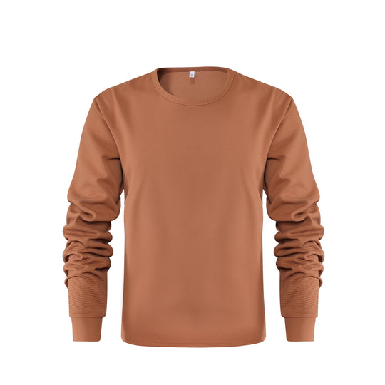 Herren Langarmshirt aus strukturiertem Material Heidi-Mode