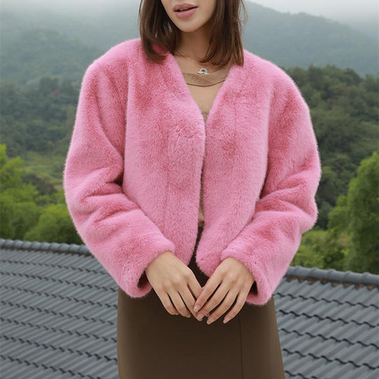 Damen Kuschelige Fleecejacke mit modischem Schnitt Heidi-Mode