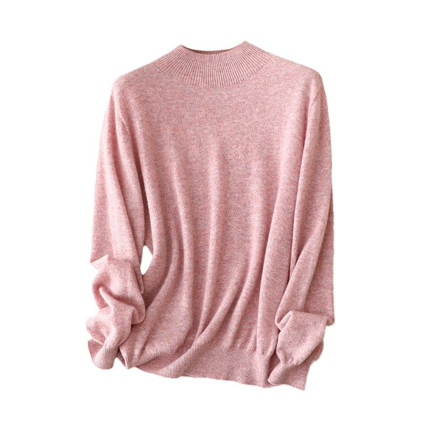 Femme Cozy Hoher Hals Weicher Strickpullover Heidi-Mode