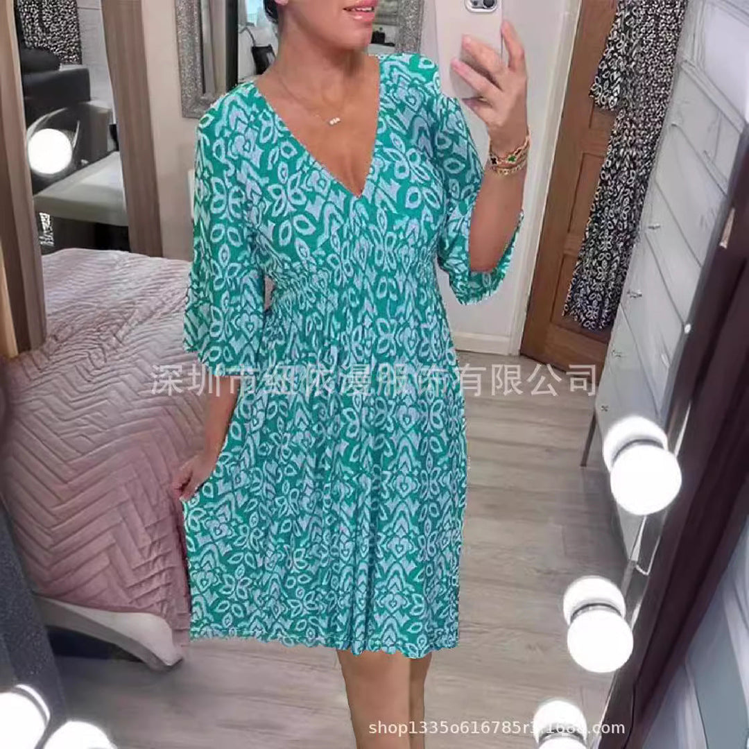 Heidi-Mode | Locker Hoch-Elastisches Strandkleid