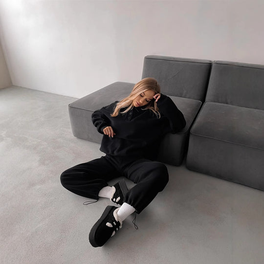 Damen gemütlicher Sweatsuit Heidi-Mode