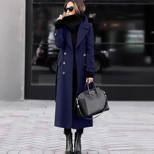 Damen eleganter Wollmantel Heidi-Mode