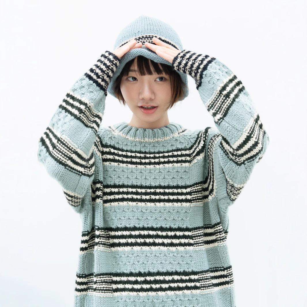 Damen gestrickter Pullover Heidi-Mode