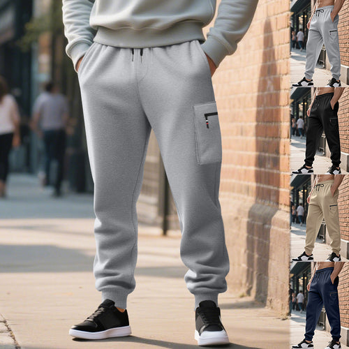 Herren Freizeithose mit elastischem Bund und praktischen Seitentaschen Heidi-Mode