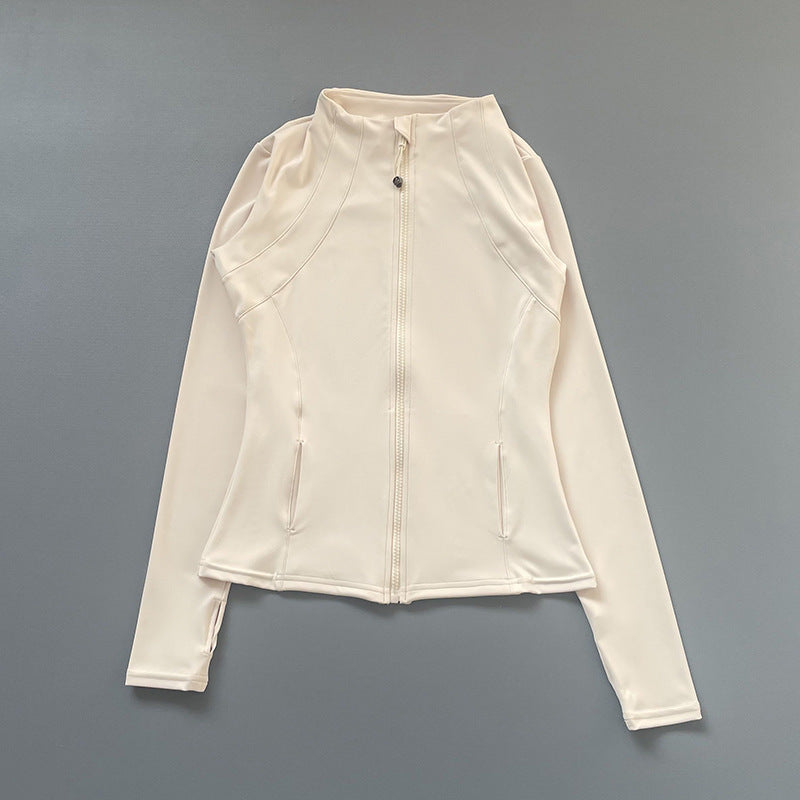 Damen Sportjacke mit hochgeschlossenem Kragen und durchgehendem Reißverschluss Heidi-Mode