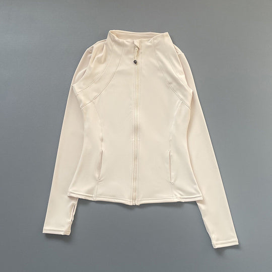 Damen Sportjacke mit hochgeschlossenem Kragen und durchgehendem Reißverschluss Heidi-Mode