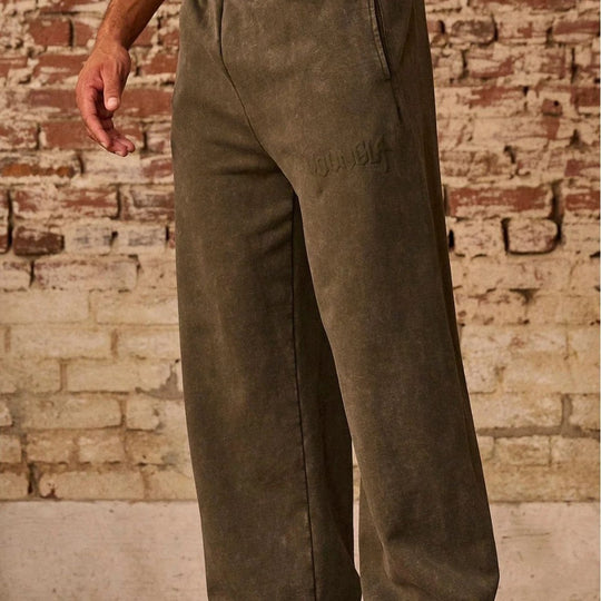 Herren bequeme Freizeithose mit seitlichen Eingrifftaschen und elastischem Bund Heidi-Mode