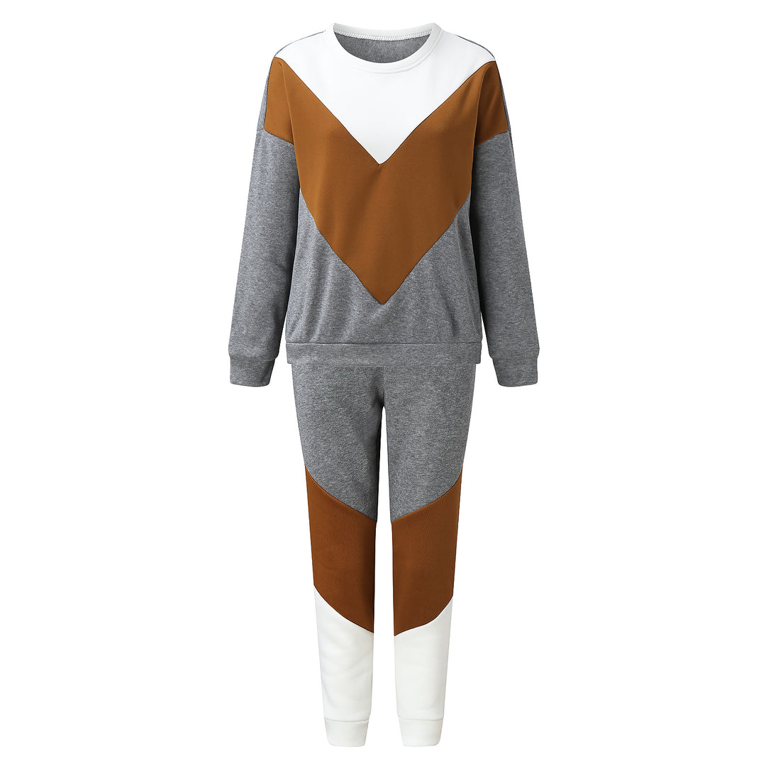 Damen Sportliches Lounge-Set mit geometrischem Design und hoher Atmungsaktivität Heidi-Mode