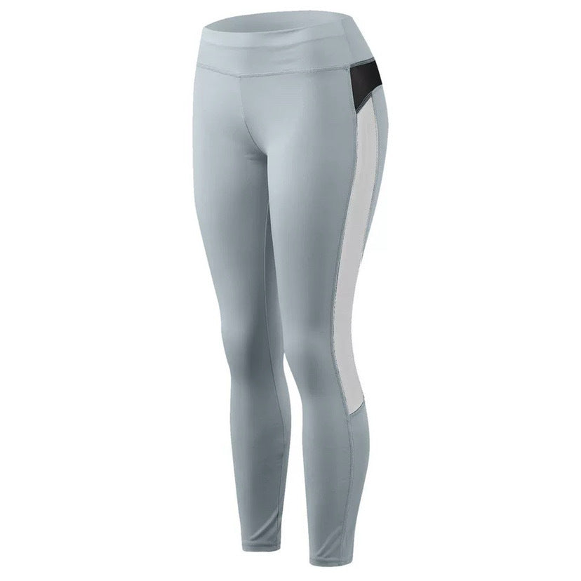 Damen Sport-Leggings mit atmungsaktivem Mesh-Einsatz Heidi-Mode