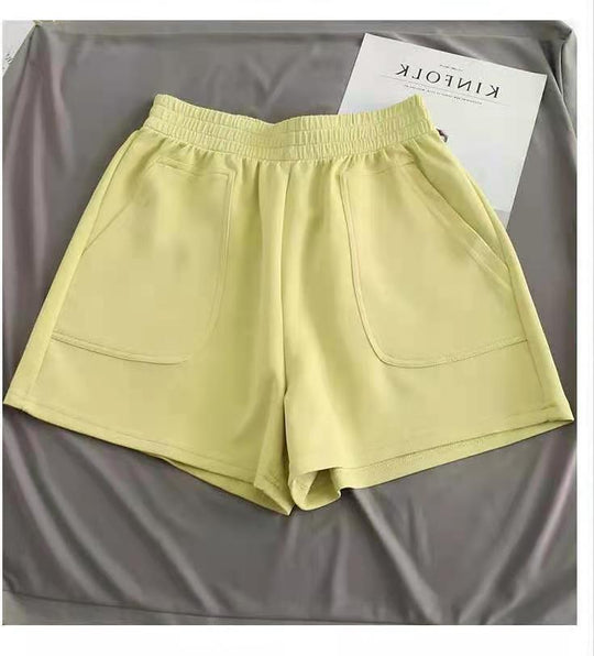 Damen bequeme Sport-Shorts mit elastischem Bund und praktischen Taschen Heidi-Mode